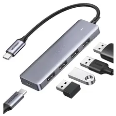 UGREEN - Adaptador HUB Ugreen Tipo C 4 Puertos USB Convertidor HUB (CM219)