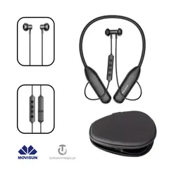 MOVISUN - Audífono Bluetooth Auriculares Flex Super 3 Negro