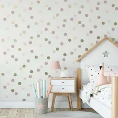 MULTITOP - Papel Tapiz Kids Home Dotty Polka 052X10 Mts Pink