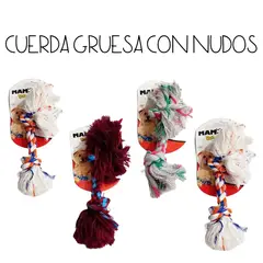 MAMMOTH - Cuerda Con Nudos Para Perros Mammoth - Purpura - Morado