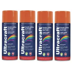 TRUPER - Spray Pintura color NARANJA, 4 UNIDADES ULTRACRAF