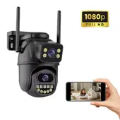 SEISA - Camara De seguridad Smart Ip Wifi Doble Lente 4k Ultra Hd