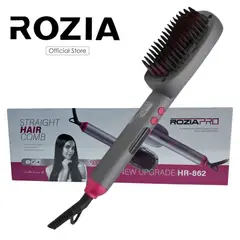 GENERICO - Peine Alisador ROZIA Plancha Secadora de Cabello Cepillo Cerámico