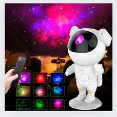 IMPORTADO MC - Lampara Proyector Astronauta Nebulosa De Estrellas