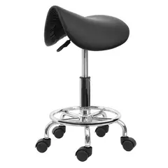 GENERICO - Silla ergonómica de montar taburete giratorio negro