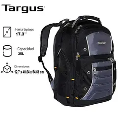 TARGUS - Mochila DRIFTER II 17 Negro Gris TSB239US