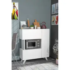 TU MESITA - Alacena Multiusos Jazmín2 color Blanco 3 puertas