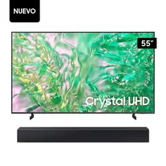 SAMSUNG - Televisor 55 UHD Crystal 4K Tizen OS Smart TV UN55DU8000