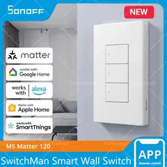 SONOFF - INTERRUPTOR INTELIGENTE - SWITCHMAN M5 MATTER - 3 ENTRADAS