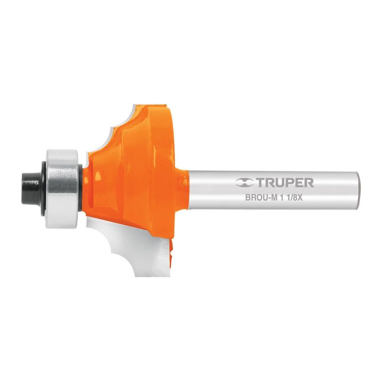 Fresa 1 1/8" Moldura Clasica con Rodaje para Madera 11486 Truper