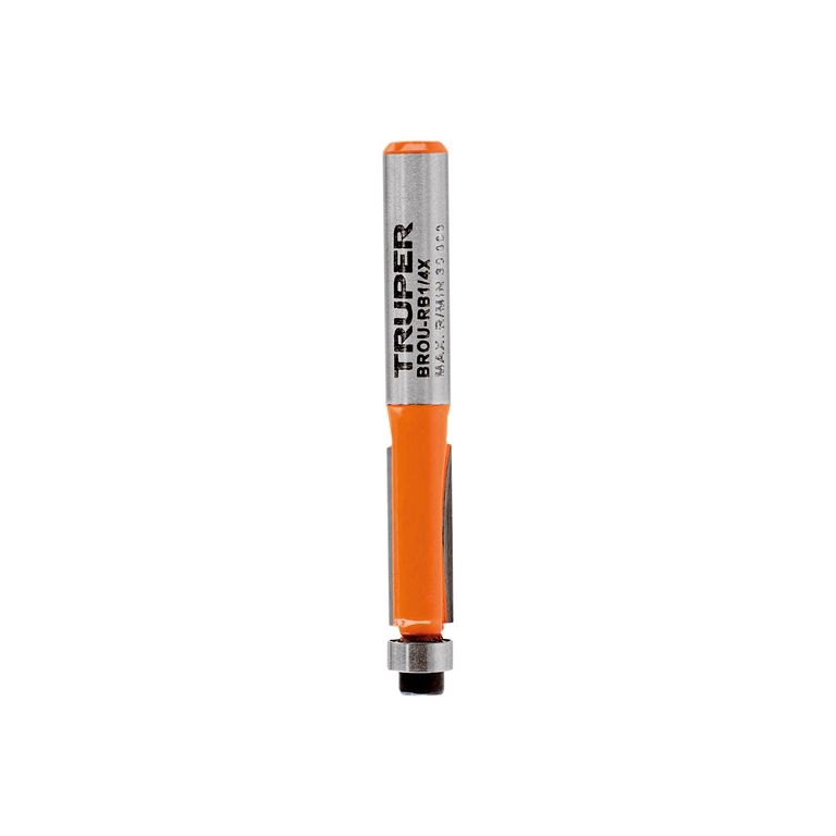 Fresa 1/4" Corte Recto con Rodaje para Madera 102720 Truper