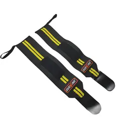 GENERICO - Muñequera de Potencia Overline Color Negro con Amarillo
