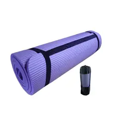 WINNER - Colchoneta Mat de Yoga 15 Mm con Bolso y Sujedor PURPLE
