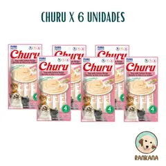 CHURU - SNACKS X 4 SACHETS ATUN Y SALMÓN / 6 UNIDADES