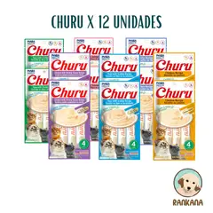 CHURU - SNACKS X 4 SACHETS SABORES VARIADOS / 12 UNIDADES