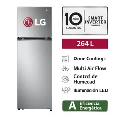 LG - Refrigeradora LG Top Freezer GT26BPP Door Cooling 264L