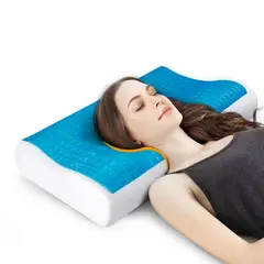 GENERICO - Almohada Ortopédica Memory Foam Espuma Viscoelástica Sueño Genieka.