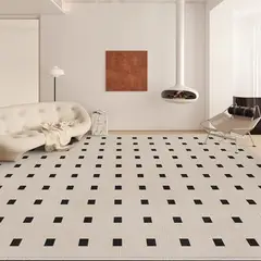 HOME NEAT - Alfombra Terciopelo para el dormitorio Lavable tamaño - 100x200 cm