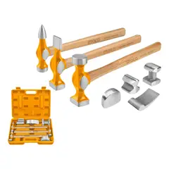 INGCO TOOLS - Juego de martillos para planchar 7 piezas Ingco