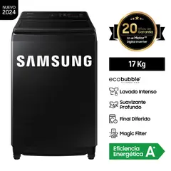 SAMSUNG - Lavadora Automática WA17CG6441BVPE 17K Negro