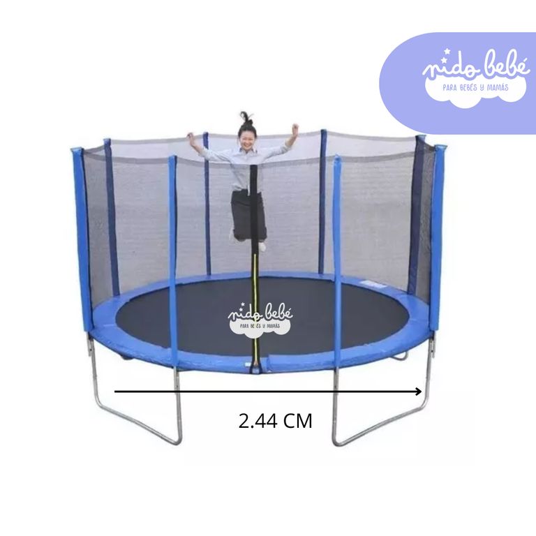 Juego CAMA SALTARINA 8 FT AZUL 2.44CM