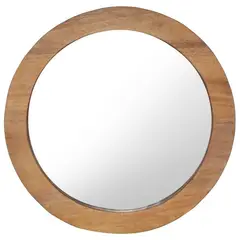 GENERICO - Espejo Redondo Madera 70 cm