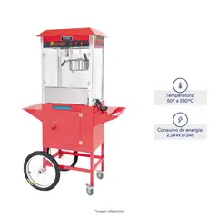 ILUMI - Máquina de Pop Corn con Temperatura desde 50°C hasta 250°C