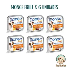 MONGE - FRUIT X 100 GR PATO Y NARANJA / 6 UNIDADES
