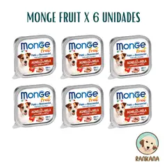 MONGE - FRUIT X 100 GR CORDERO Y MANZANA / 6 UNIDADES