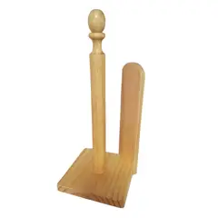 GENERICO - Porta papel toalla para cocina RollMaster en madera NATURAL