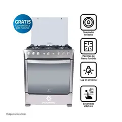 INDURAMA - Cocina a Gas 6 Hornillas Parma Zafiro Croma