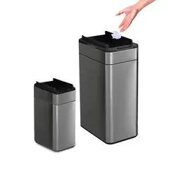 KOTIINI - Combo Basurero sensor acero Alas 50L y 9L