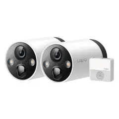 TP LINK - TP-LINK TAPO C420S2 Kit de Cámaras de seguridad WIFI 2K QHD - Batería Tapo H200