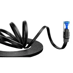 UGREEN - Rj45 Cat8 Cable Red Ethernet 5m Nylon FLAT Trenzado Tv Gamer Pc