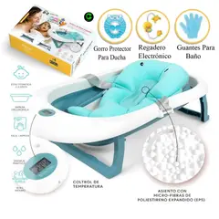 BABY HAPPY - Bañera Plegable Party Completo CELESTE