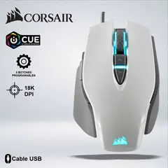 CORSAIR - MOUSE GAMER M65 RGB ELITE 8 BOTONES 18 KDPI BOTON SHOOTER