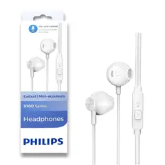 PHILIPS - AUDIFONO 1000 SERIES TAUE101WT - 3.5 MM - ESTÉREO - BLANCO