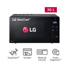 LG - Horno Microondas 30Lt con dorador MH7032JAS