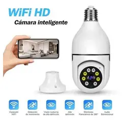 OEM - Foco Cámara de Seguridad IP WiFi Visión Nocturna 2.4 y 5GHz Bidireccional