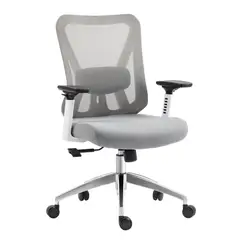 VENSO - Silla Giratoria Ergonómica Gerencial RTA-C4227LW BlancoGris