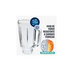 OSTER - Vaso de Vidrio Refractario Tradicional 125L