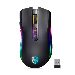 MICRONICS - Mouse Gamer Inalámbrico Recargable RGB Bluetooth DPI 4800 Kripton MIC GM801-3M