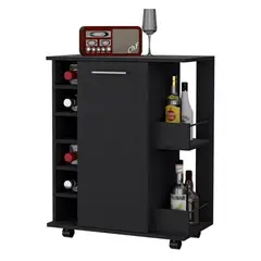 MUEBLES CRISOSTOMO - Vinero Moderno Negro 66cm