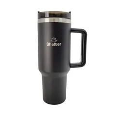 SHELTER - Pro Cup Black 1180ml 40oz de Acero Inoxidable