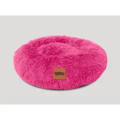 PRETTYPETS - CAMA PELUCHE COLOR ROSADA TALLA S