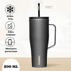 CORKCICLE - Vaso De 30 Onzas Con Asa, Botella De Agua
