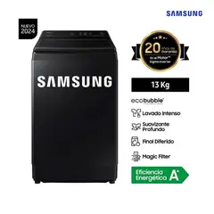 SAMSUNG - LAVADORA 13KG CARGA SUPERIOR WA13CG5441BV - NEGRO