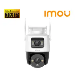 IMOU - Cámara Seguridad Wi-Fi CRUISER DUAL 3MP + 3MP 360° Noche Color