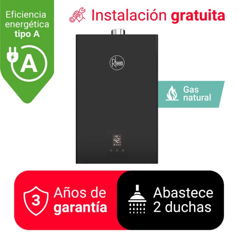 TERMA A GAS 10 L GN TF WIFI RHEEM - GAS NATURAL