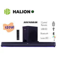 HALION - Soundbar HA-S40C con Subwoofer 120W Con Control Remoto